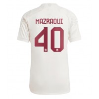 Camisa de Futebol Bayern Munich Noussair Mazraoui #40 Equipamento Alternativo 2023-24 Manga Curta